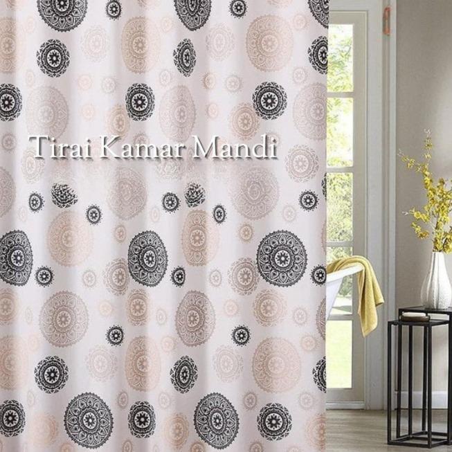 DD - Tirai Kamar Mandi Plastik - Gorden Kamar Mandi