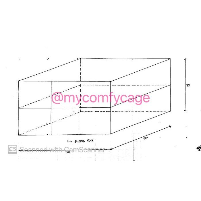 kandang pagar anjing aluminium mycomfycage custom size
