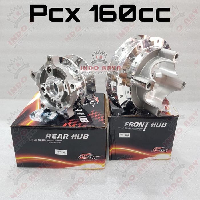 tromol PCX 160cc depan belakang chrome ZOX racing langsung pasang tanpa rubahan *