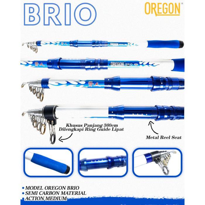 Joran Pancing Antena Oregon Brio Kuat Untuk Danau Waduk Sungai Laut Dan Pasiran