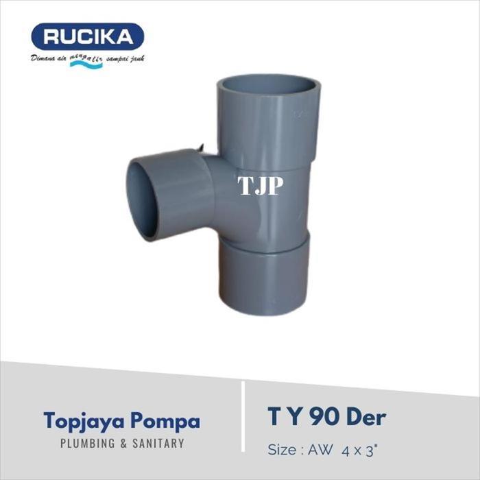 TEE Y PVC AW RUCIKA 4 X 3"