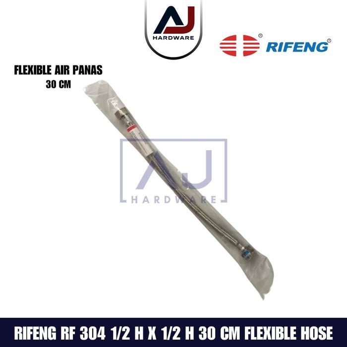 Rifeng Selang Flexible Hose 50 cm Selang Flexible Air Anyam 1/2 Inch Selang Flexible Connector RF304
