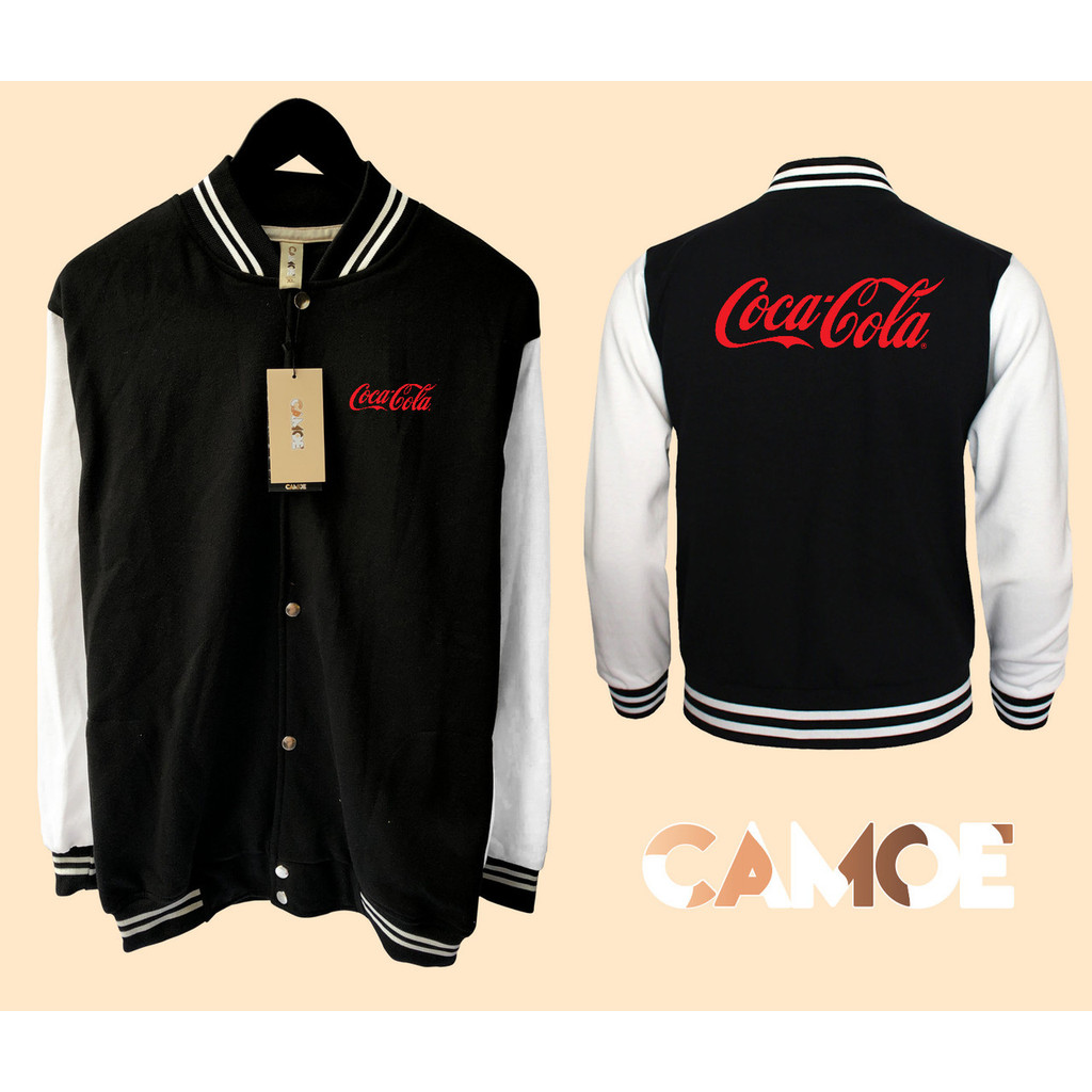 Jaket Baseball Varsity Coca Cola logo