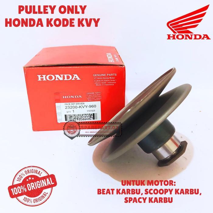 PULLEY ONLY ORIGINAL HONDA KODE KVY, BEAT KARBU, SCOOPY KARBU, SPACY KARBU