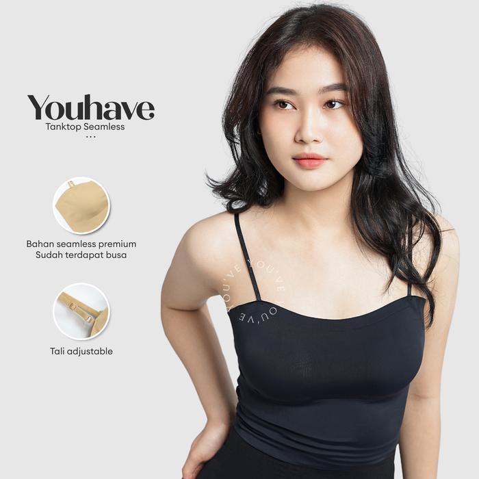Tally - Tanktop Seamless Bh Bra Push Up Bralette Crop Top Anti Nyeplak 100187