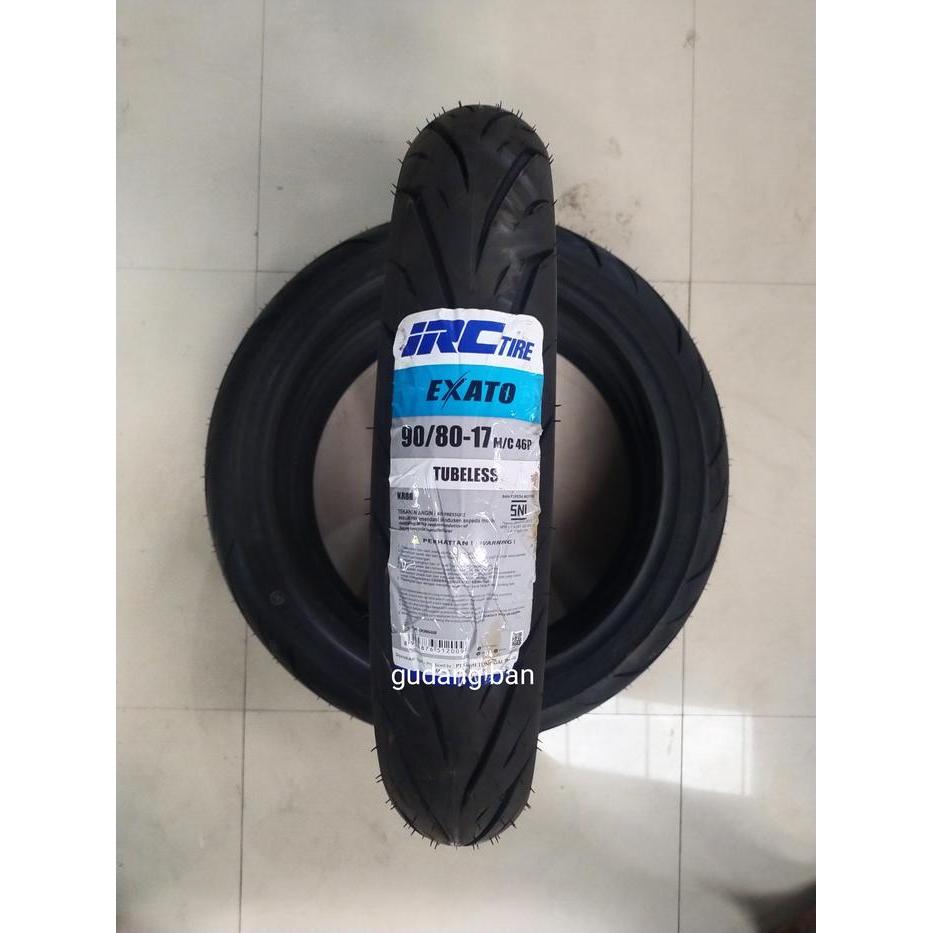 Irc 90 80 17 Exato Nr88 Tubeless Ban Luar Motor Bebek Ninja New