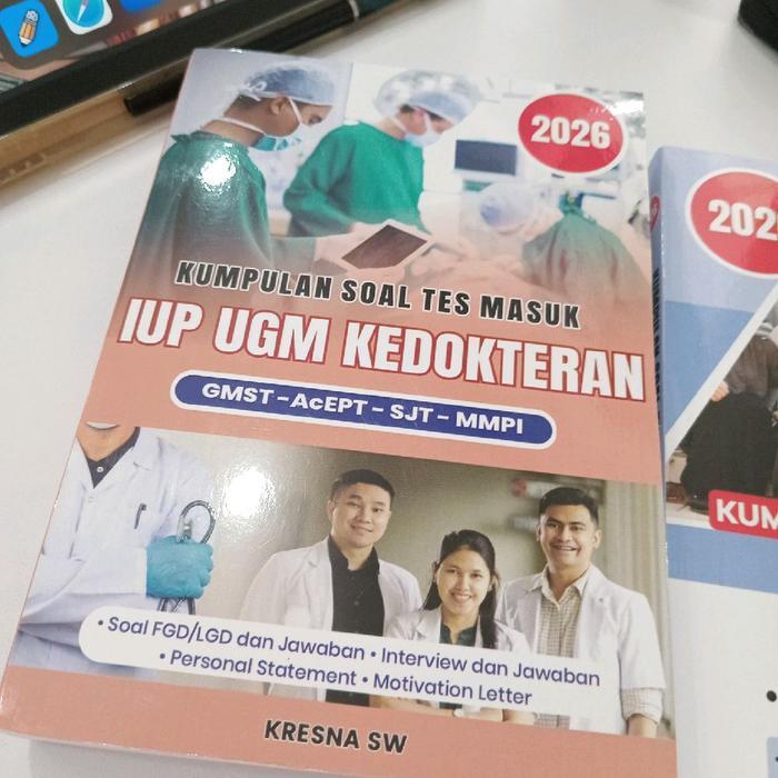 HOT SALE BUKU TRY OUT SOAL TES MASUK IUP UGM KEDOKTERAN ACEPT GMST SJT MMPI LGD TERMURAH
