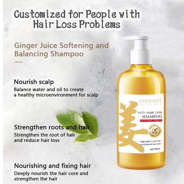 Shampo Penumbuh Rambut Cepat Ginger Shampoo Penumbuh rambut botak pertumbuhan rambut Anti Rambut