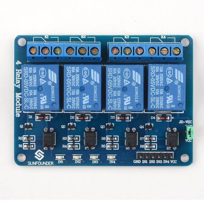 RELAY MODULE 4 CHANNEL READY