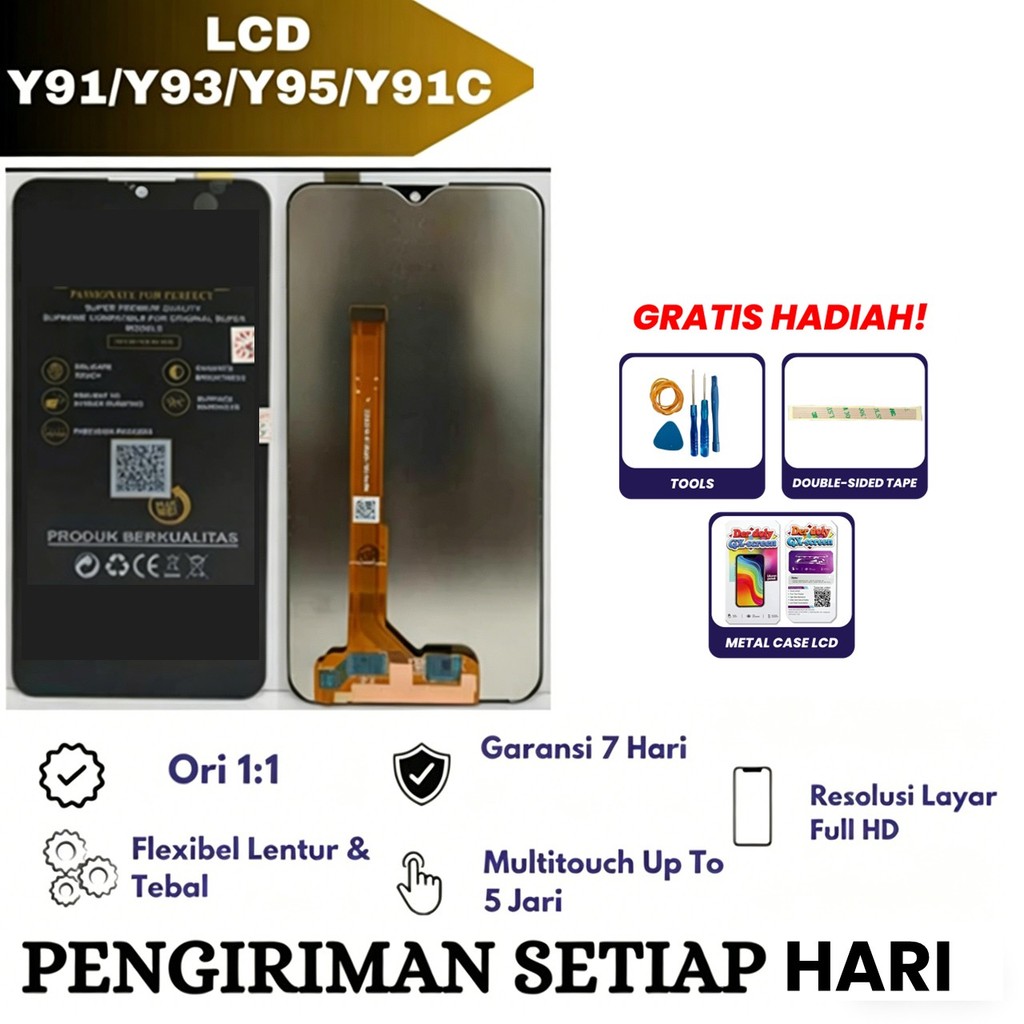 Lcd Touchscreen Vivo Y91/Y91C/Y93/Y95 Original Full Set / Lcd Untuk Vivo Y91/Y91C/Y93/Y95 Original