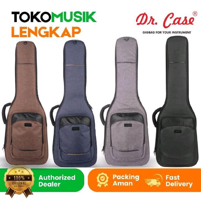 Tas Gitar Gigbag DrCase Guitar Electric Black 2.0 Portage Electric Guitar Black Portage Series Dr