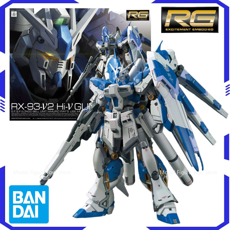 Bandai Genuno 1/144 RG-RX-93-V2 Hi- Gundam Model animation kit assembly animation model action toy