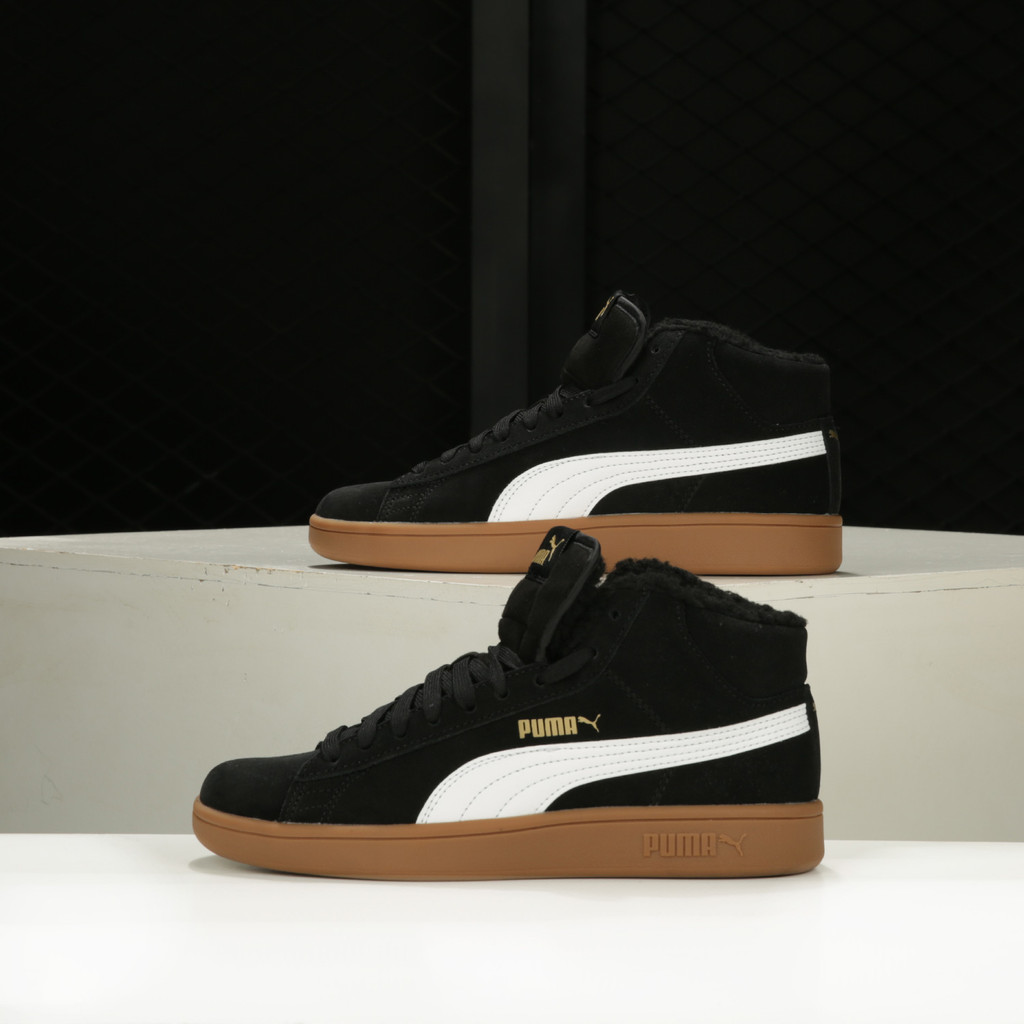PUMA Genuine New Season Unisex High-Top Fashion Fleece-Lined Casual Sports Sneakers 375870-01