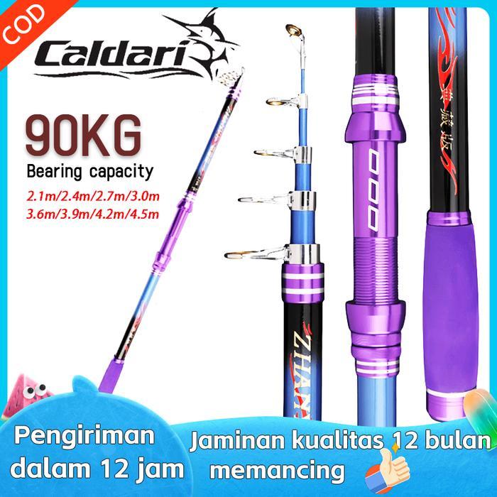 Falcon Fishing - Pancing Spinning Joran Pancing Teleskopik Fly Ca Feeder Pesca Portabel Putar