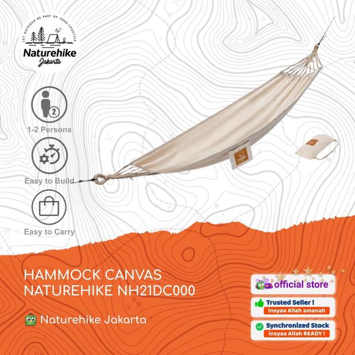 HAMMOCK / AYUNAN GANTUNG CAMPING OUTDOOR CANVAS NATUREHIKE NH21DC000