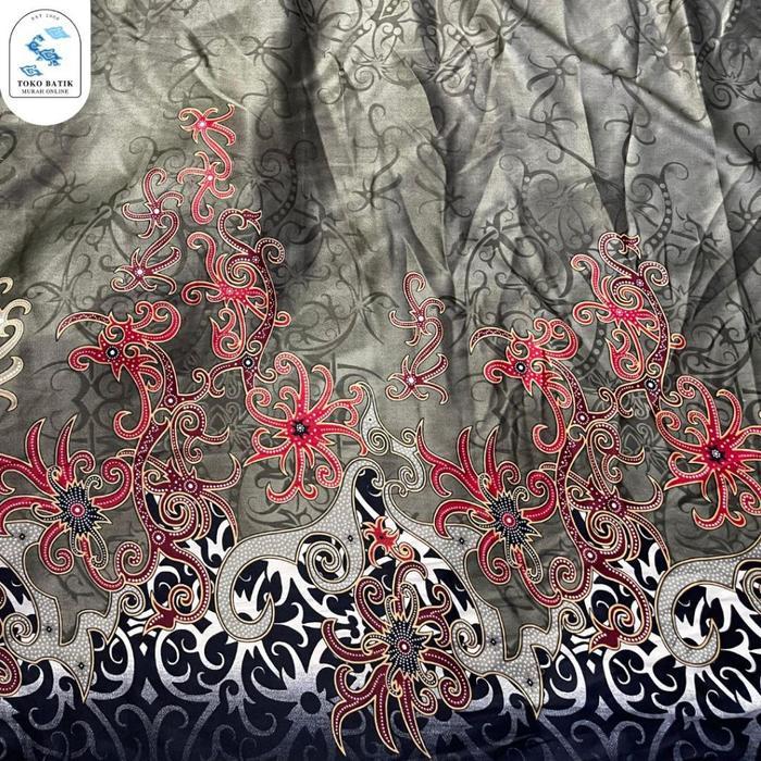 [PER SETENGAH METER] Kain Batik Motif Kalimantan Semi-Sutra Premium HALUS LEMBUT Batik MOTIF
