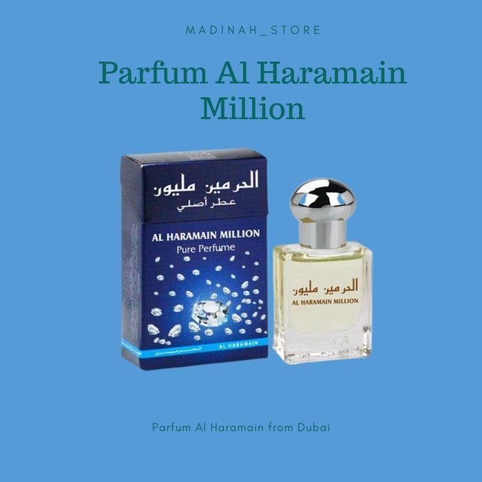 Parfum Alharamain Million Non Alkohol Original Bpom #Gratisongkir