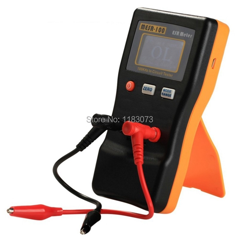 TERBAIK Professional Digital ESR Capacitance Resistance Meter Auto Display LCD 100 KHz In Circuit Te