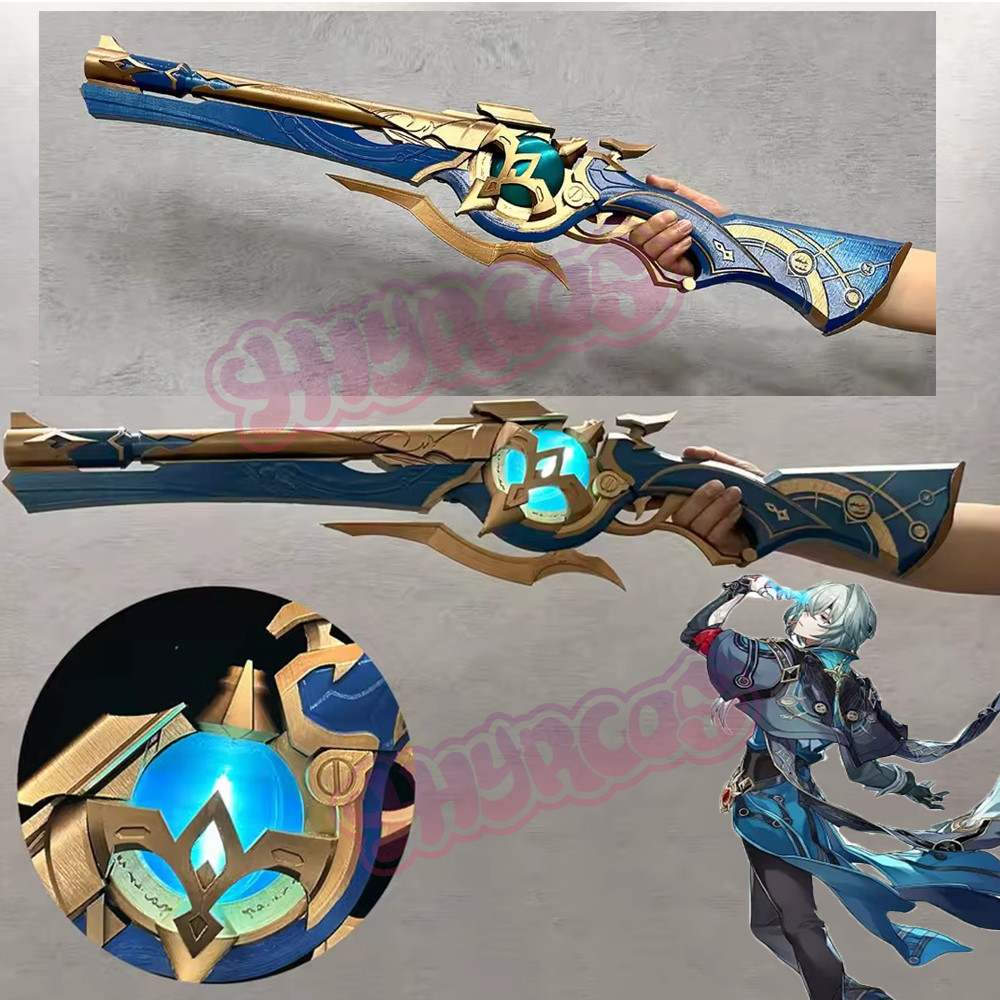 80Cm Honkai Star Rail Anaxa Cosplay Weapons Prop Anaxagoras Model Gun Glow Halloween Party Role Play