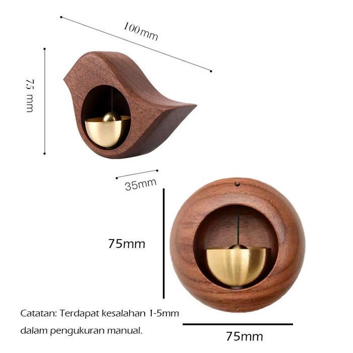 Lonceng Pintu Taman Kayu Doorbell Wall Hanging Home Decor /Dekorasi Pintu Buka Bel /Bel Pintu Masuk