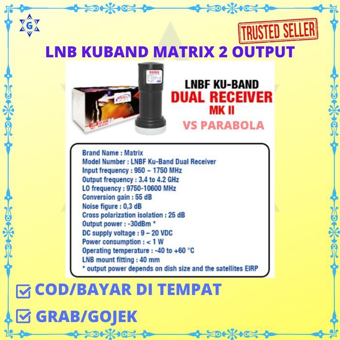 "New" LNB KUBAND MATRIX 2 OUTPUT UNTUK PARABOLA KUBAND