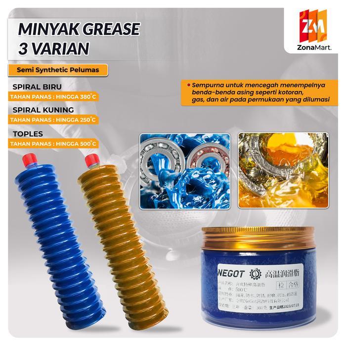 gemuk grease stampet oil pelumas Lithium Grease Gemuk Bearing
