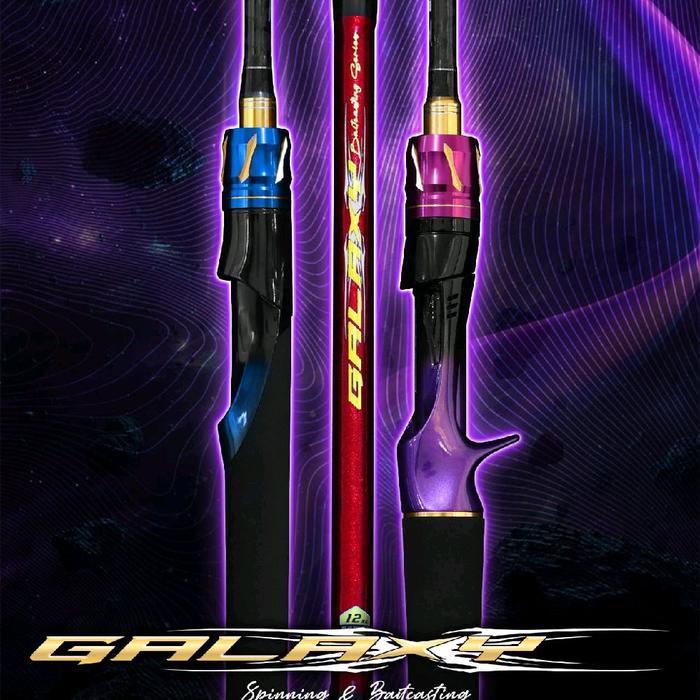 Ready joran pancing shikari galaxy 180 cm spinning atau 198 cm bc type busa eva full solid carbon