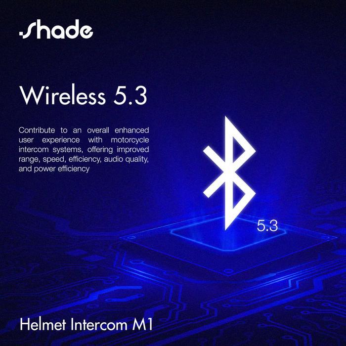 Shade Headset Helm Bluetooth / Headphone Helm Bluetooth / Intercom Motor / Headset Bluetooth Helm