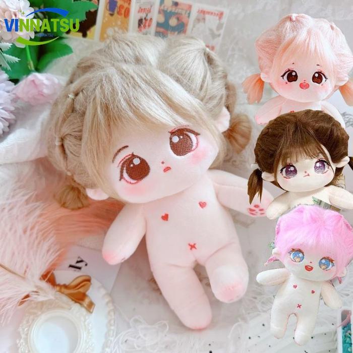 TERMURAH Vinnatsu Cute Hair Doll/Cotton Doll/Skeleton Cotton Doll 20cm/Non Attribute Naked Doll