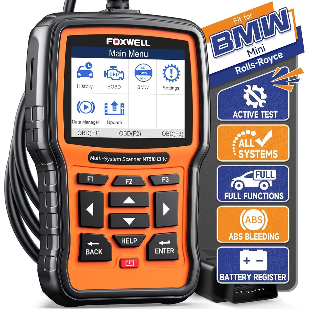 NT510 Elite Scan Tool fit for BMW Scanner Full Diagnostic Tool OBD2 Scanner, All System