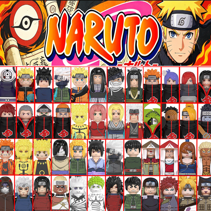 WM6152 6153 6154 2026 NEW NARUTO Annie Anime Bricks Mini Action Toy Minifgure Building Blocks Gifts