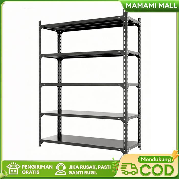 New Rak besi siku Susun 120*40*200CM Rak dapur Rak Buku Rak gudang Rak barang Rak aquarium Rak