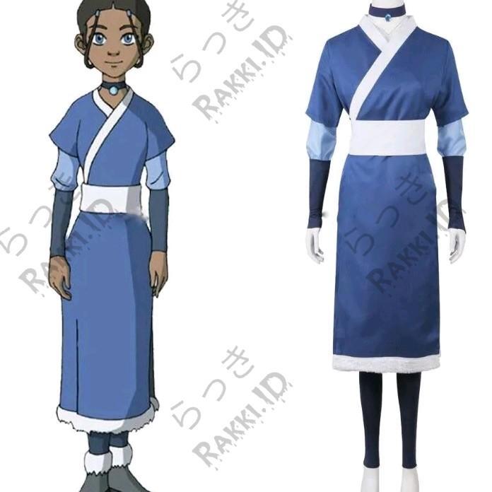 Avatar The Last Airbender Kinomo Costume Man Cosplay Anime Japan Kimono Jubah Dewasa Pria