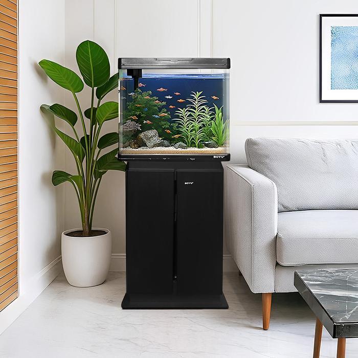 VYN Boyu 45 ltr Set Aquarium & Kabinet Ms-520M - Hitam Trash Bin Tempat Sampah Pedal Bin Tong Sampah