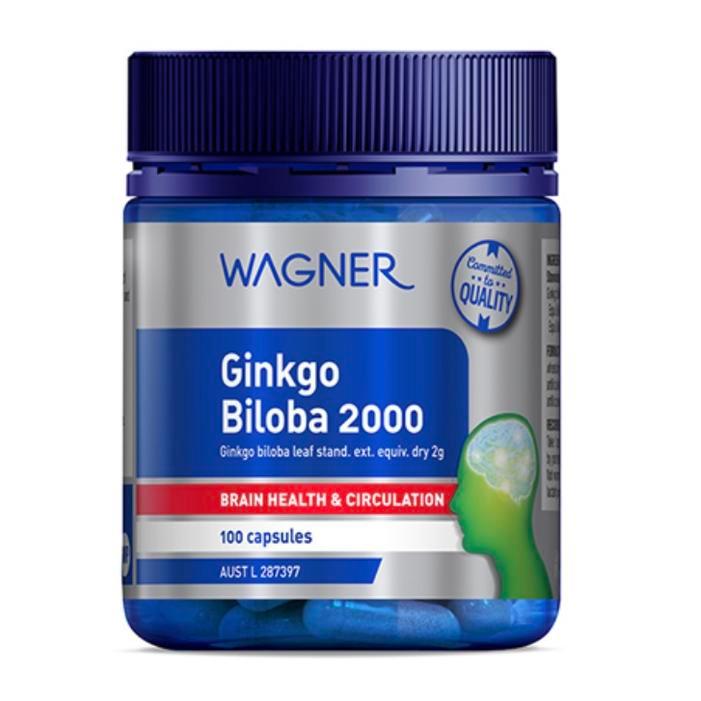 Suplemen Ekstrak Ginkgo Biloba 2000 mg Isi 100 Kapsul
