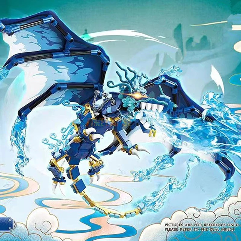 Creative Expert MOC QUANGUAN 100255 Dragon Ninja Ice Fire Dragons