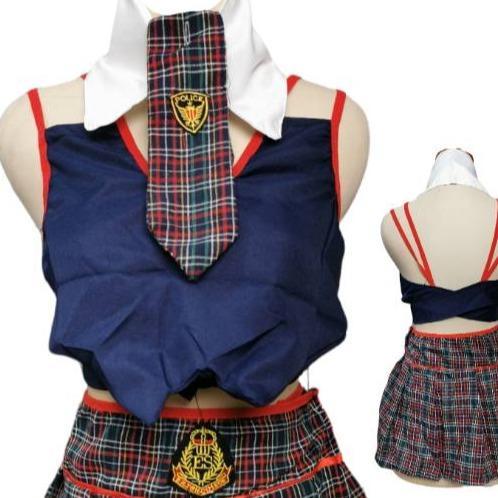[ RedPink ] Stelan Kustom Lingerie Dinas Model Cosplay Girl Pramugari Aircraft Wanita Dewasa Seksi