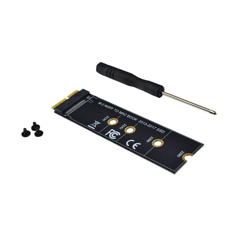 M key M.2 NGFF PCIe AHCI SSD Adapter Card for MACBOOK Air 2013 2014 2015 2017 A1465 A1466 Pro A1398