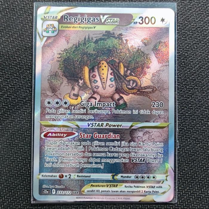 REGIGIGAS VSTAR SAR POKEMON TCG INDONESIA