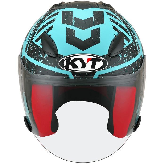 Helm Kyt Dj Maru #16 - Aqua Blue/Black