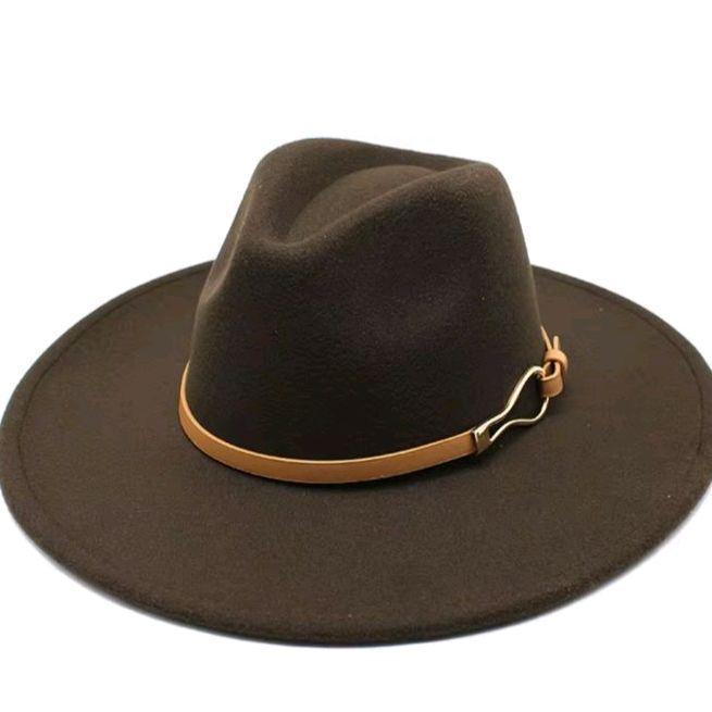Topi Koboi Laken Dewasa Koboi Laken Coklat Topi Koboi Pria Dewasa/Koboi Jagal #Gratisongkir