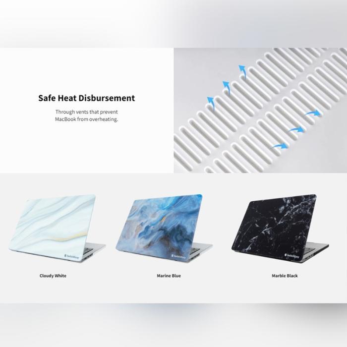 Switcheasy Case For Macbook Pro 13 - 14 Inch 2021 Switcheasy Marble Ultra Slim Artist Thin