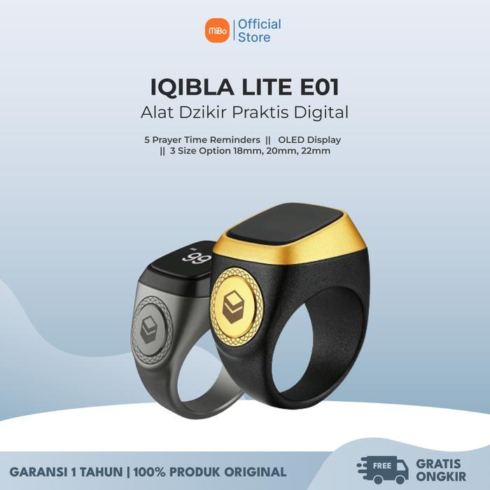 NEW PRODUK IQIBLA ZIKR SMART RING LITE CINCIN TASBIH DIGITAL ORIGINAL