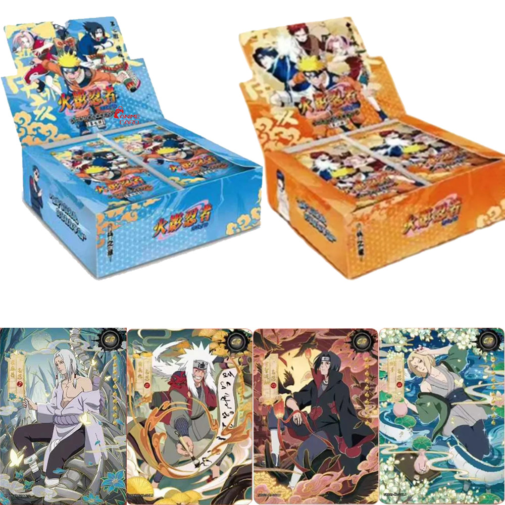 KAYOU Naruto Shippuden Anime Trading Cards Booster Box, Rare Foil Holographic Collectible Cards, TCG