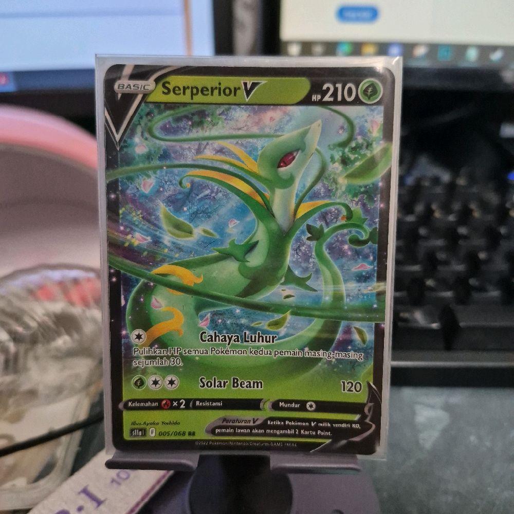 Serperior V RR 005/068 Kartu Pokemon TCG Indonesia Trading Card Game