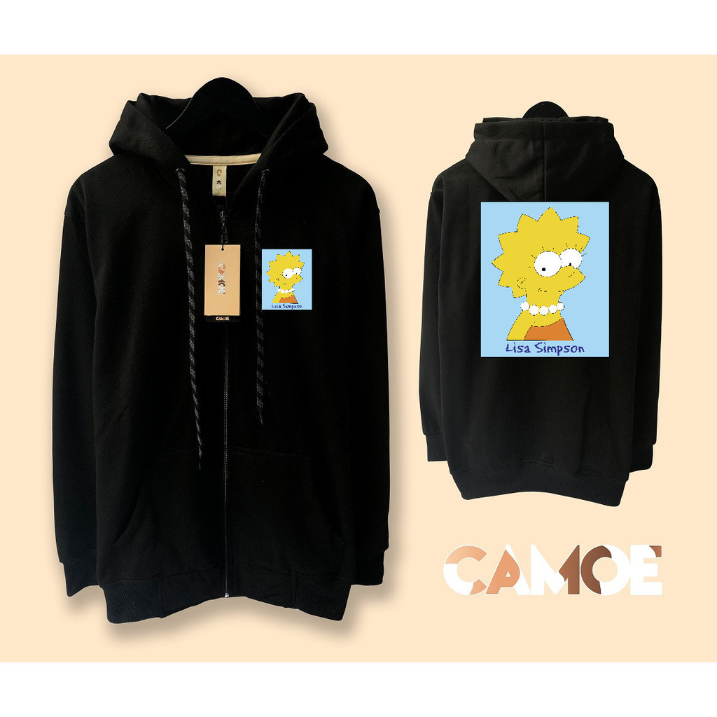 Jaket Hoodie Zipper Lisa Simpson