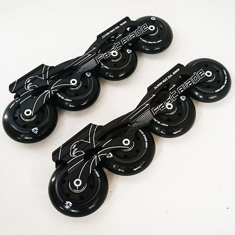 1 Pair Original Flying Eagle Skate Base 243 mm 231mm Flat Frame 85A PU Rubber Wheels Flying Eagle