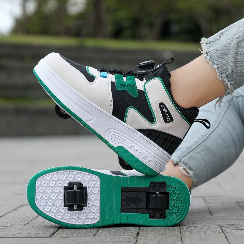 Heelys8to15Year-Old Student Edition2024Winter New Thickened Cotton Detachable Stretchy Boys' Shoes