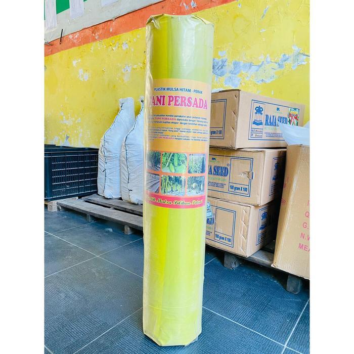 Plastik Mulsa Hitam-Perak bisa di buka TANI PERSADA Tebal 0,35mm, Panjang 160m, Lebar 50cm Berat