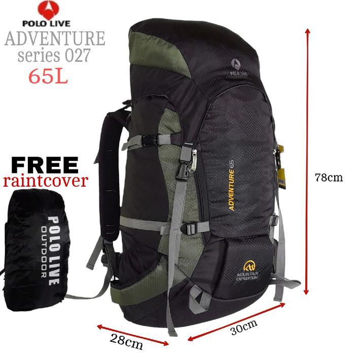 Consina Hike - Tas Carreir Tas Ransel Gunung Pololive 65L Tas Outdoor Tas Ransel Hiking Tas Carrier